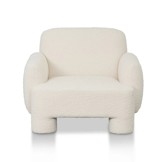 Nomad Armchair - Ivory White Boucle