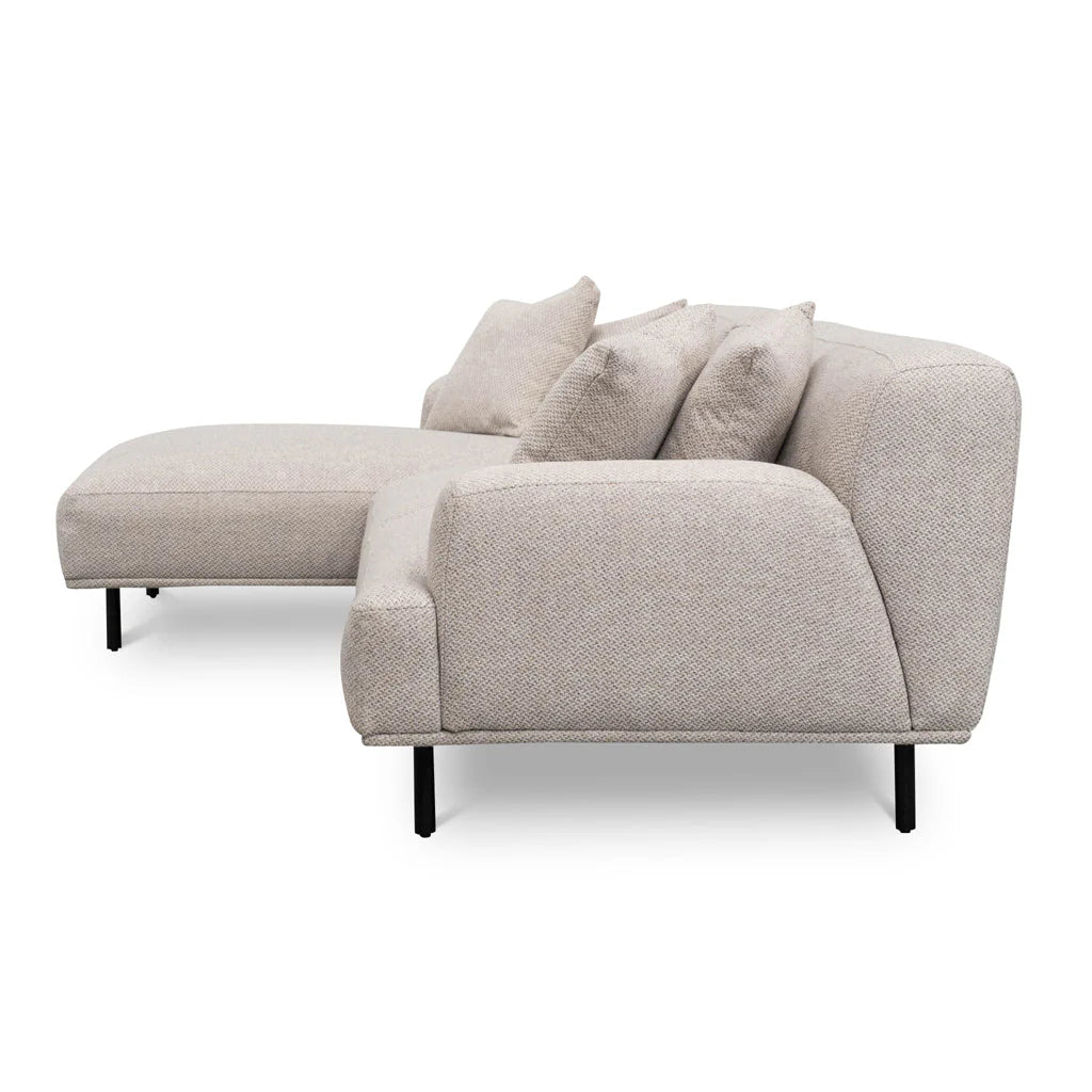 Justin 3 Seater Left Chaise Sofa - Sterling Sand