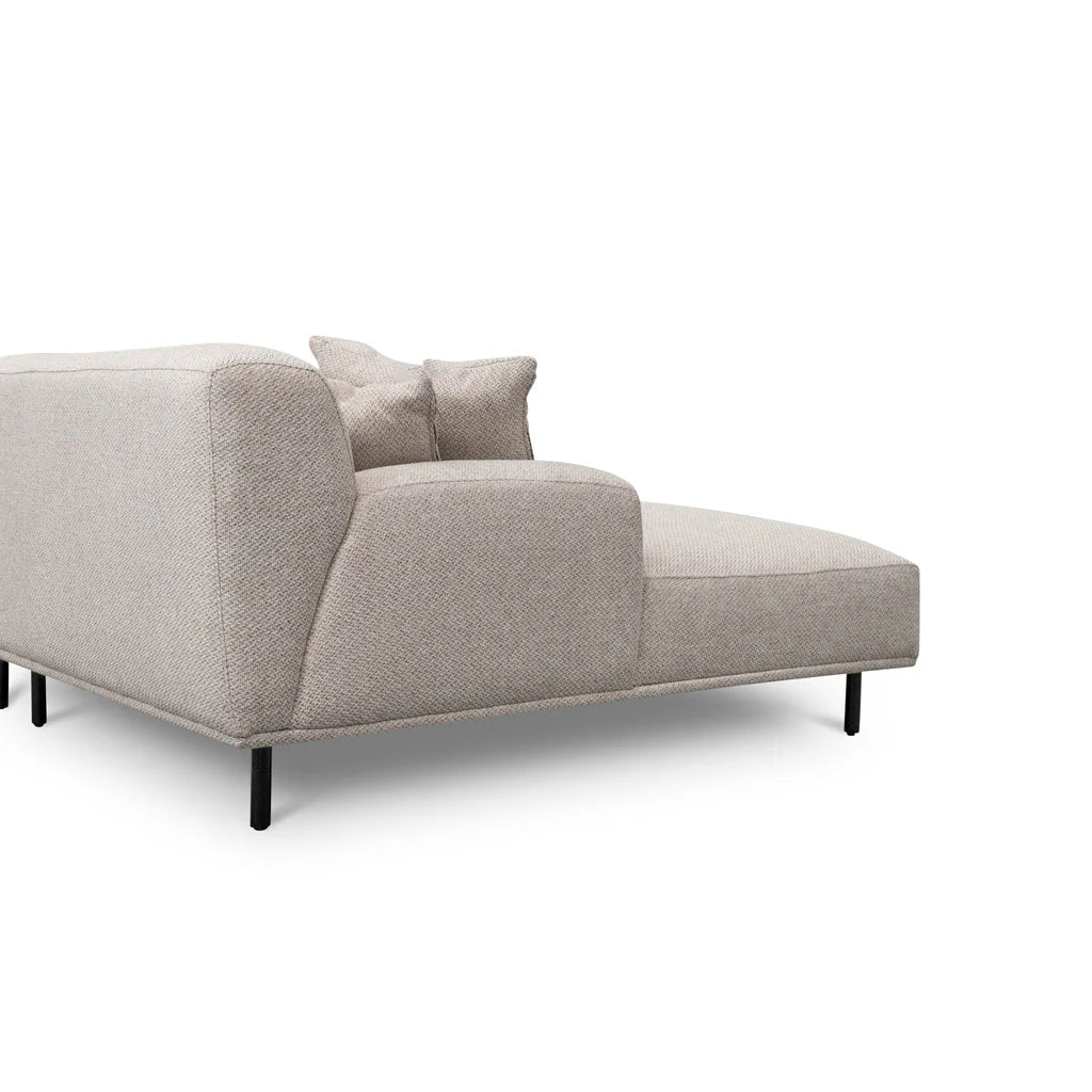 Justin 3 Seater Left Chaise Sofa - Sterling Sand