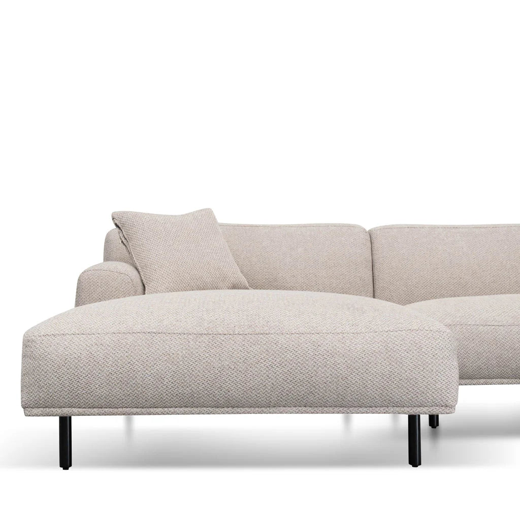 Justin 3 Seater Left Chaise Sofa - Sterling Sand