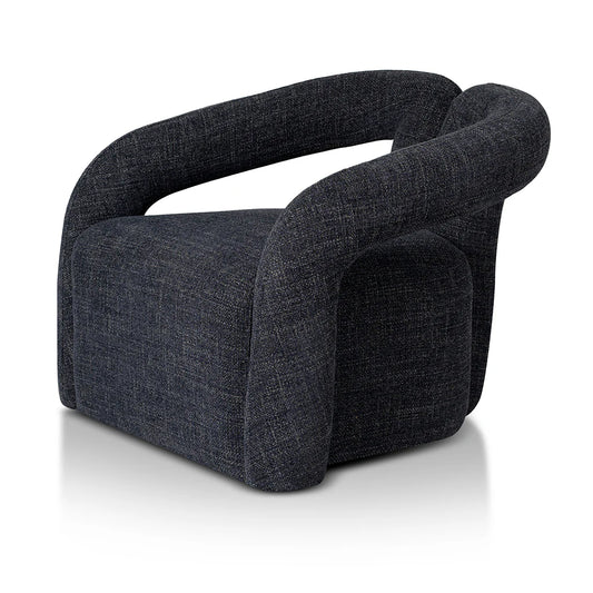 Clara Armchair - Pepper Boucle Moss Navy