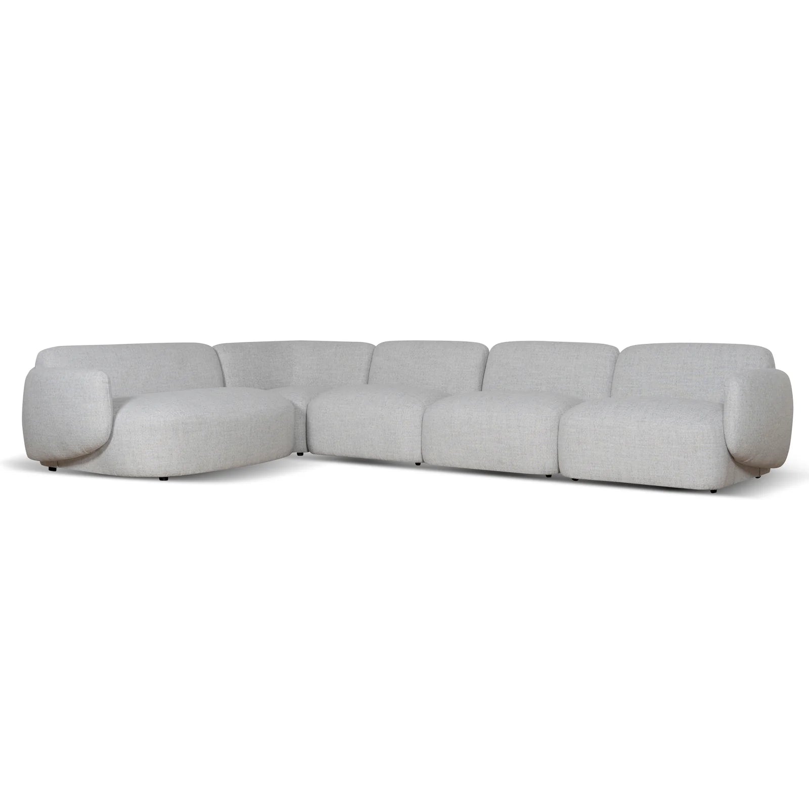 Nimbus Left Chaise Modular Sofa - Cloud Grey