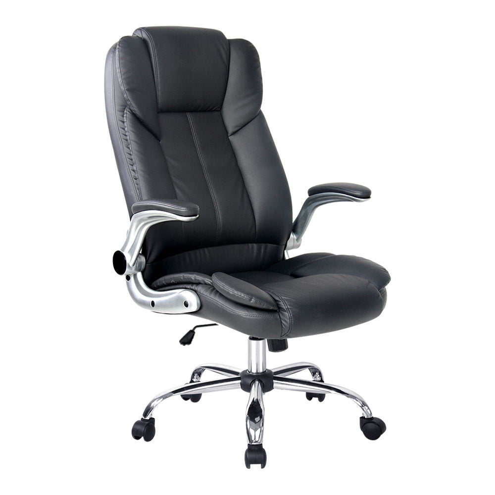 Micael Executive Office Chair Leather - Black