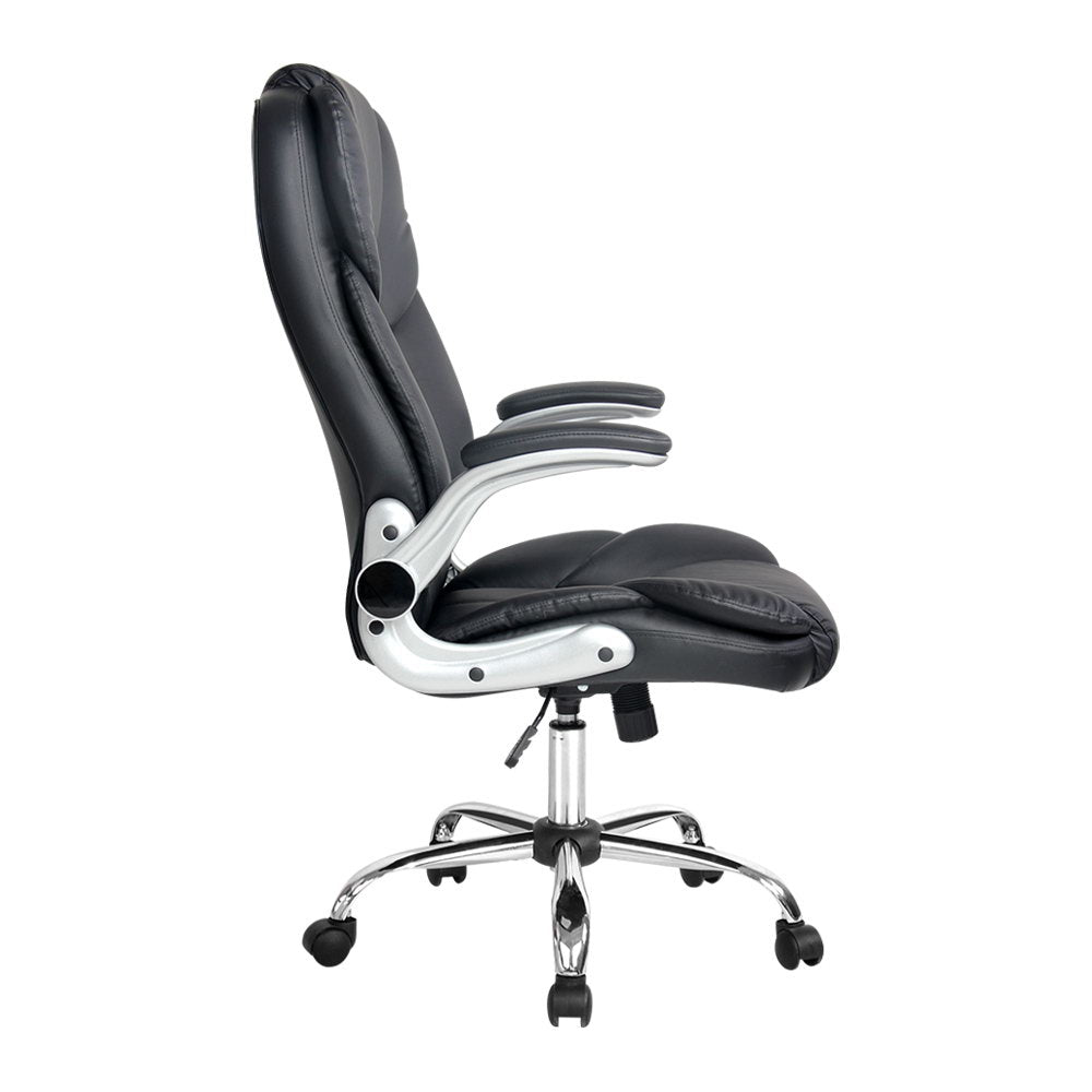 Micael Executive Office Chair Leather - Black