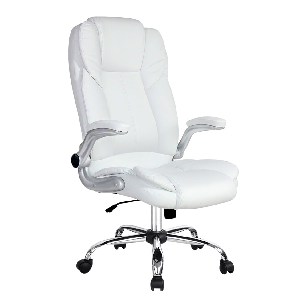 Arturro Leather Executive Office Chair - White