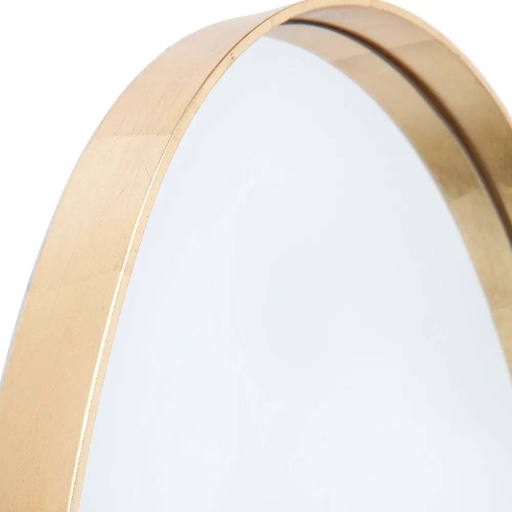 Oval Wall Mirror - Gold Leaf