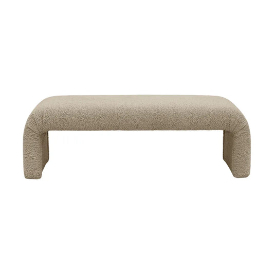 The Curve Bench Ottoman - Latte