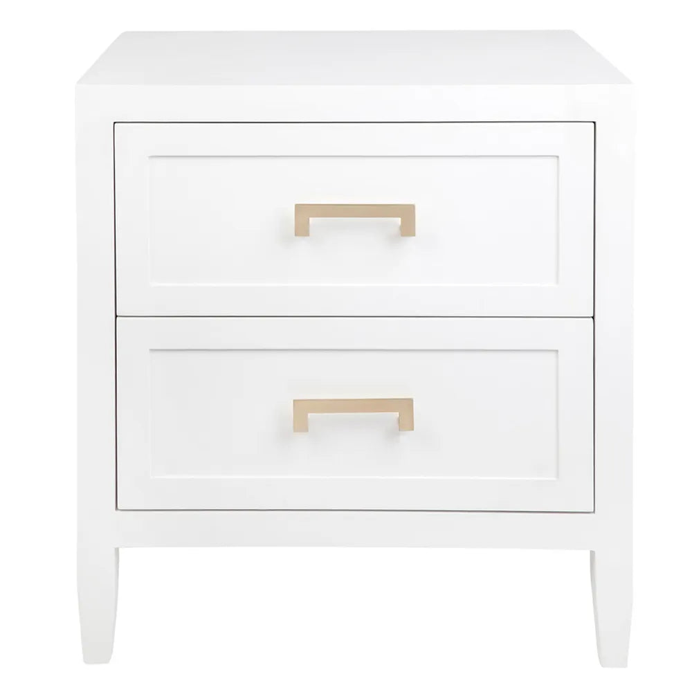 Soloman Bedside Table - Large White