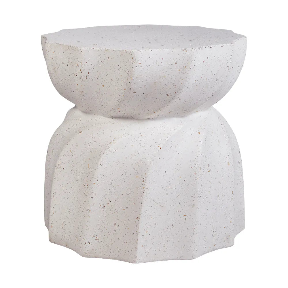 Swirl Concrete Stool - Terrazo