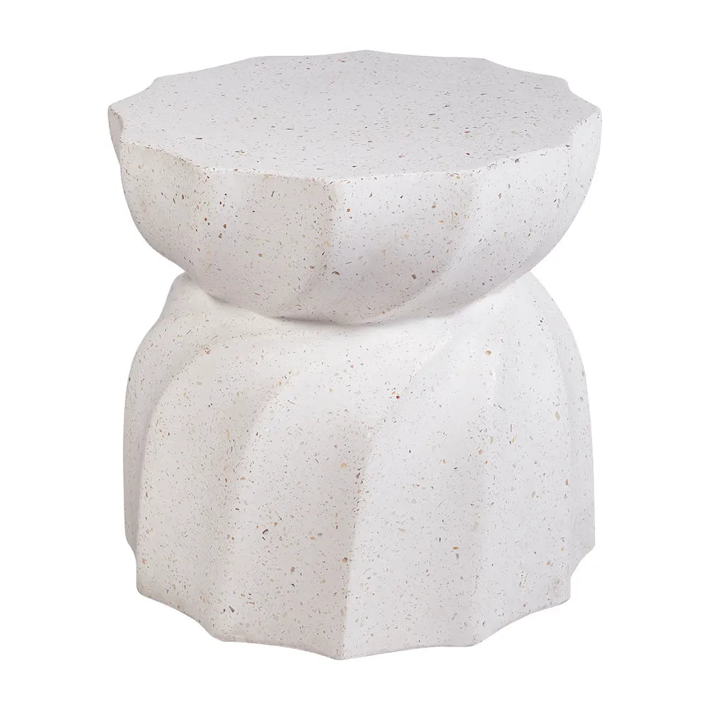 Swirl Concrete Stool - Terrazo