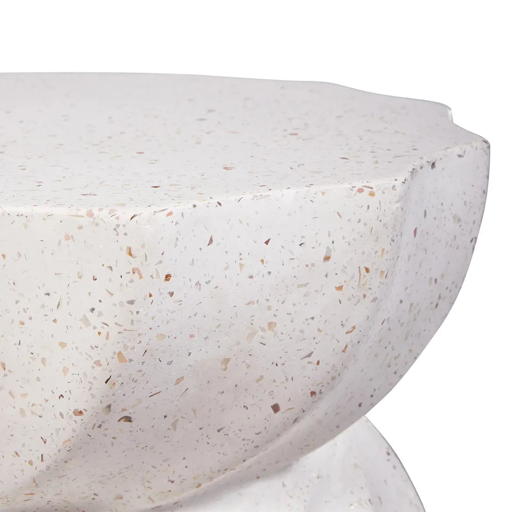 Swirl Concrete Stool - Terrazo