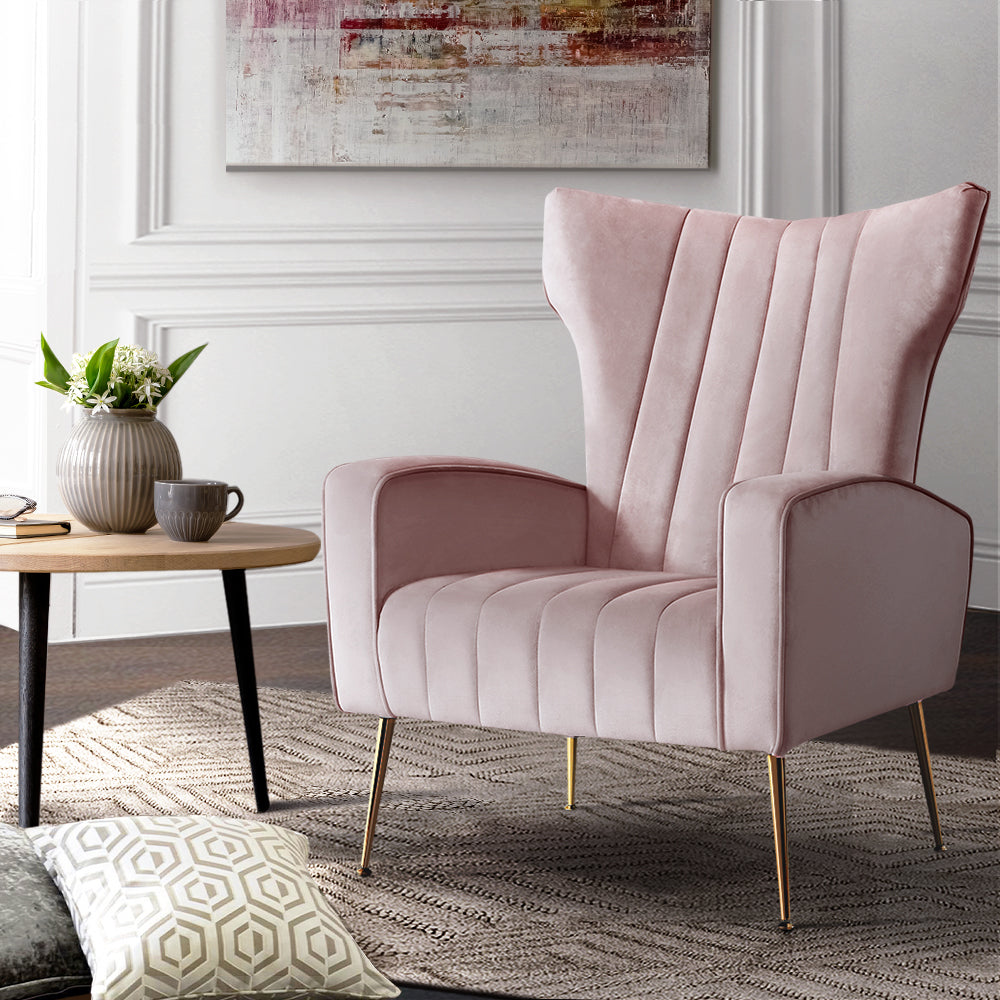 Kate Accent Velvet Armchair -