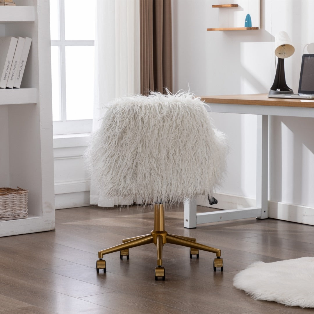 Modern Fluffy Swivel Office Chair 