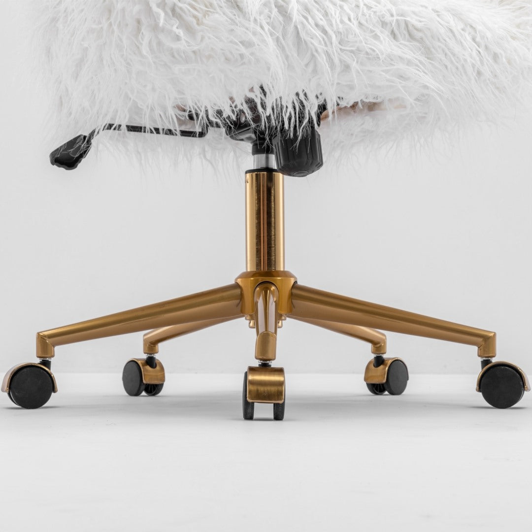 Modern Fluffy Swivel Office Chair 