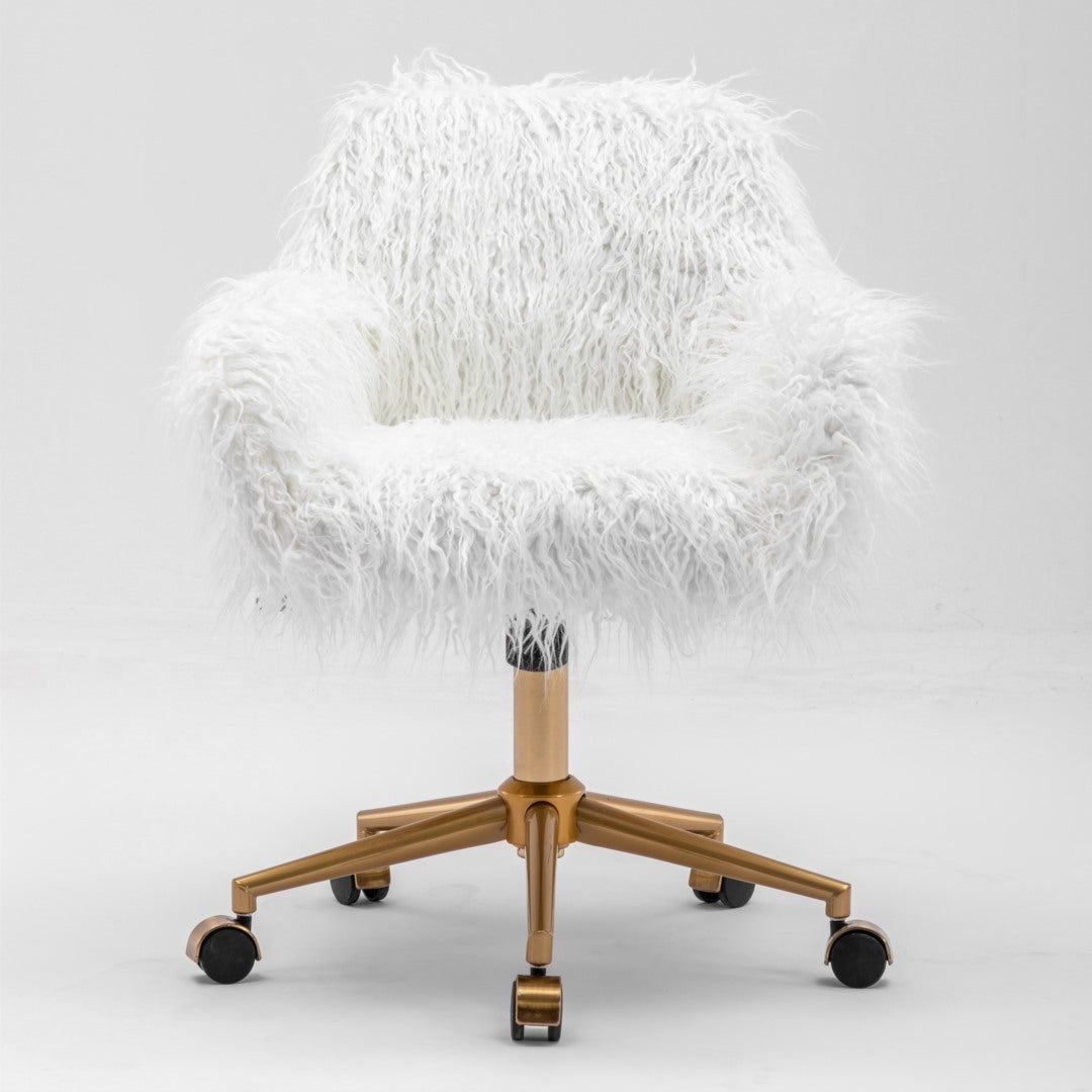 Modern Fluffy Swivel Office Chair 