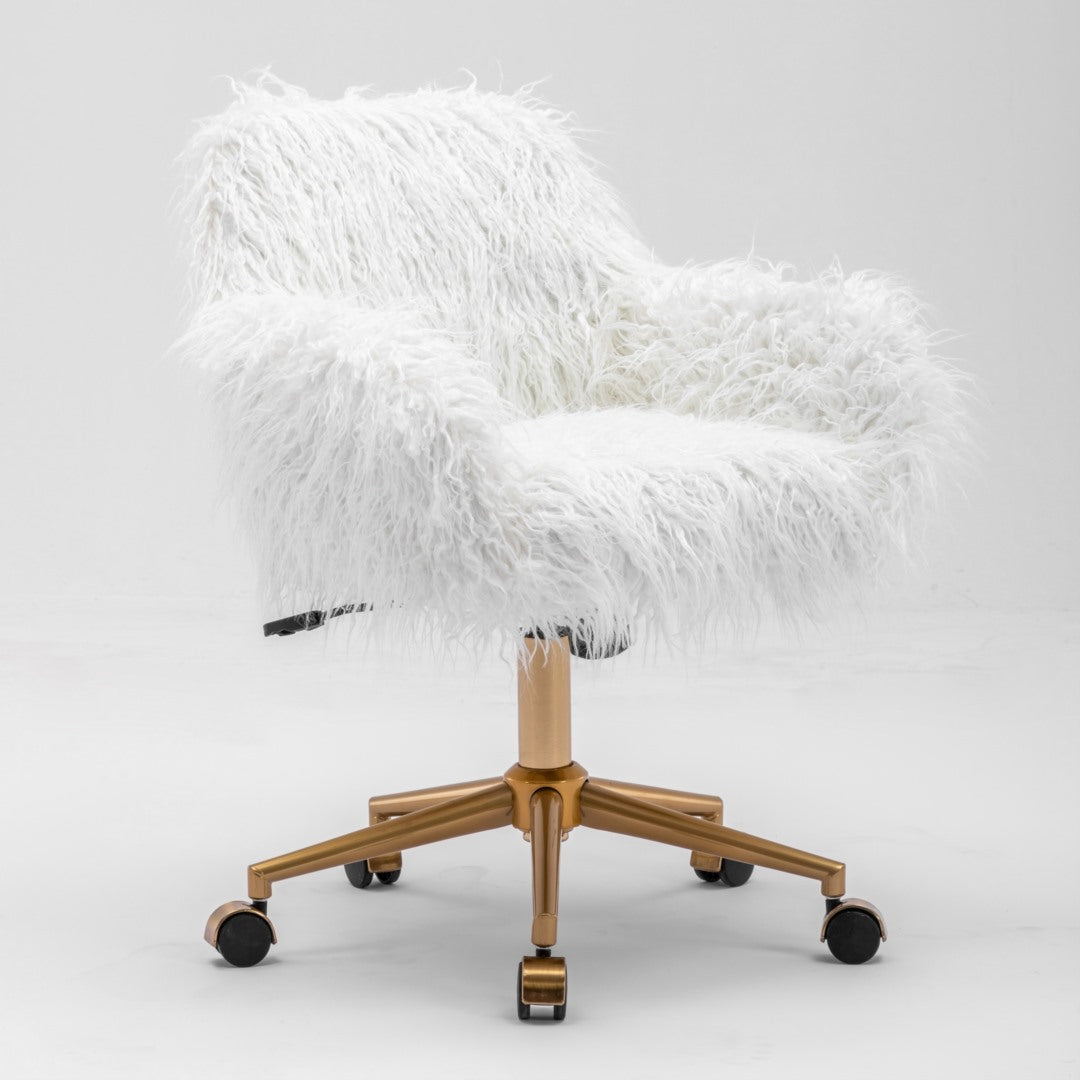 Modern Fluffy Swivel Office Chair 