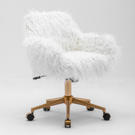 Modern Fluffy Swivel Office Chair 