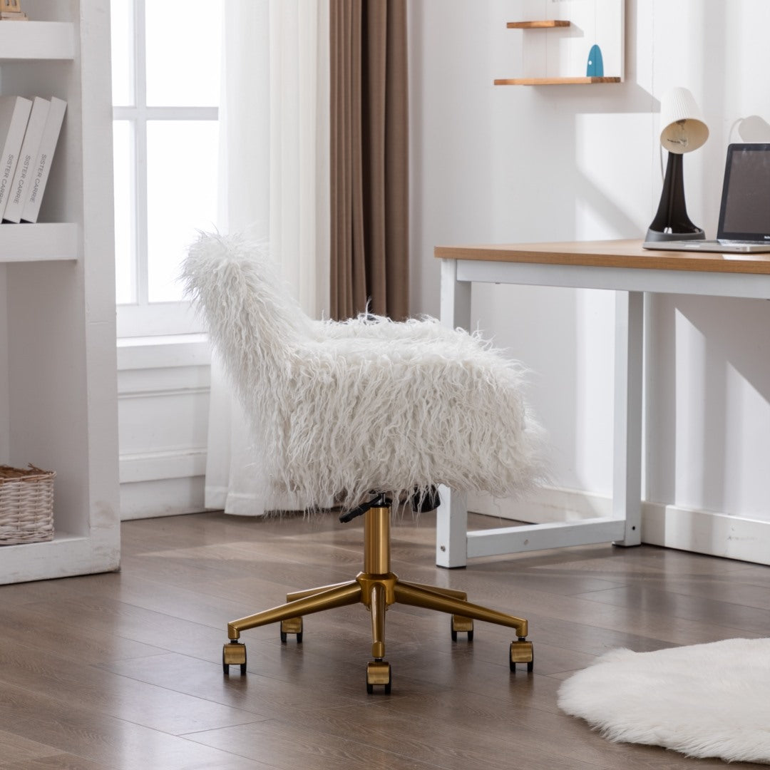 Modern Fluffy Swivel Office Chair 