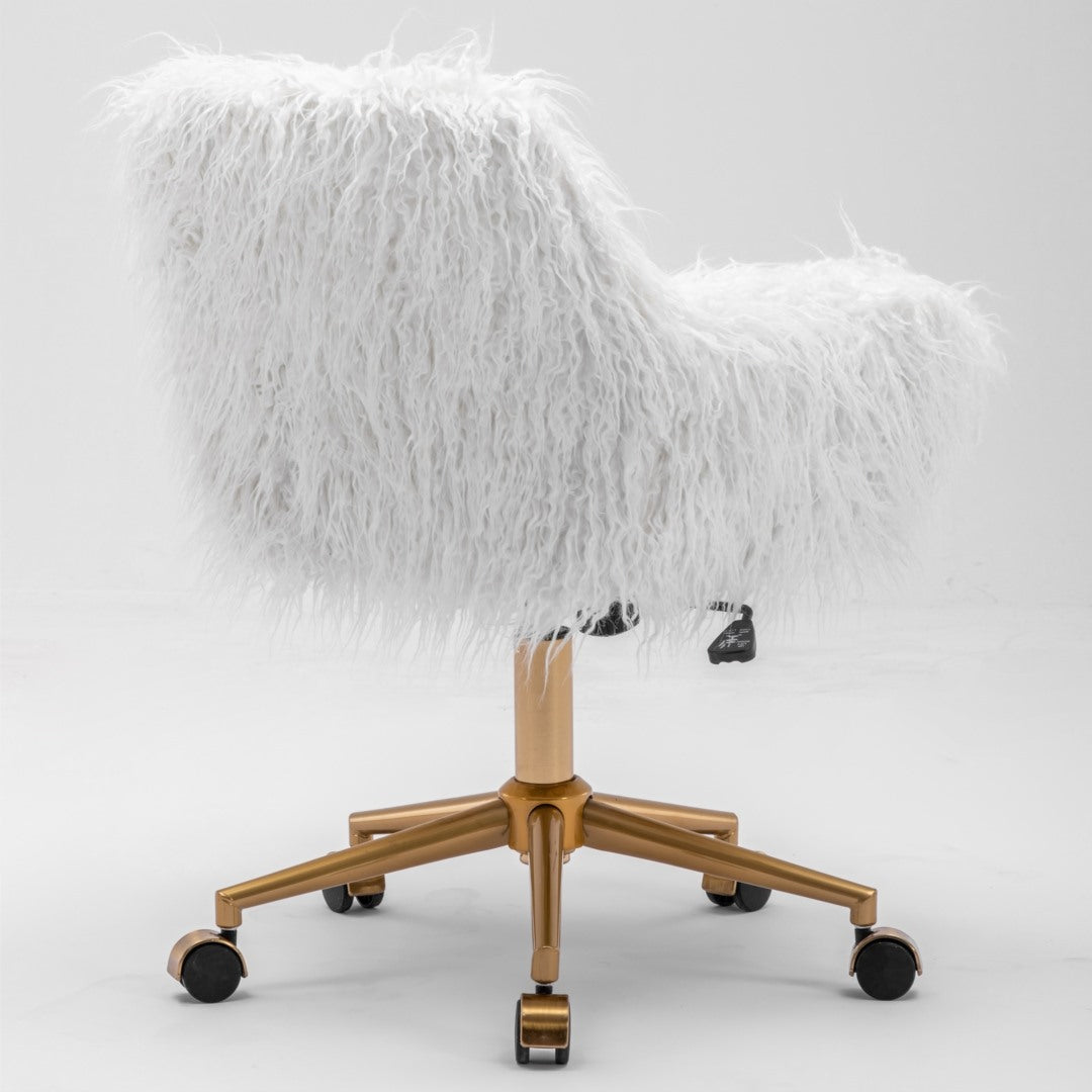 Modern Fluffy Swivel Office Chair 