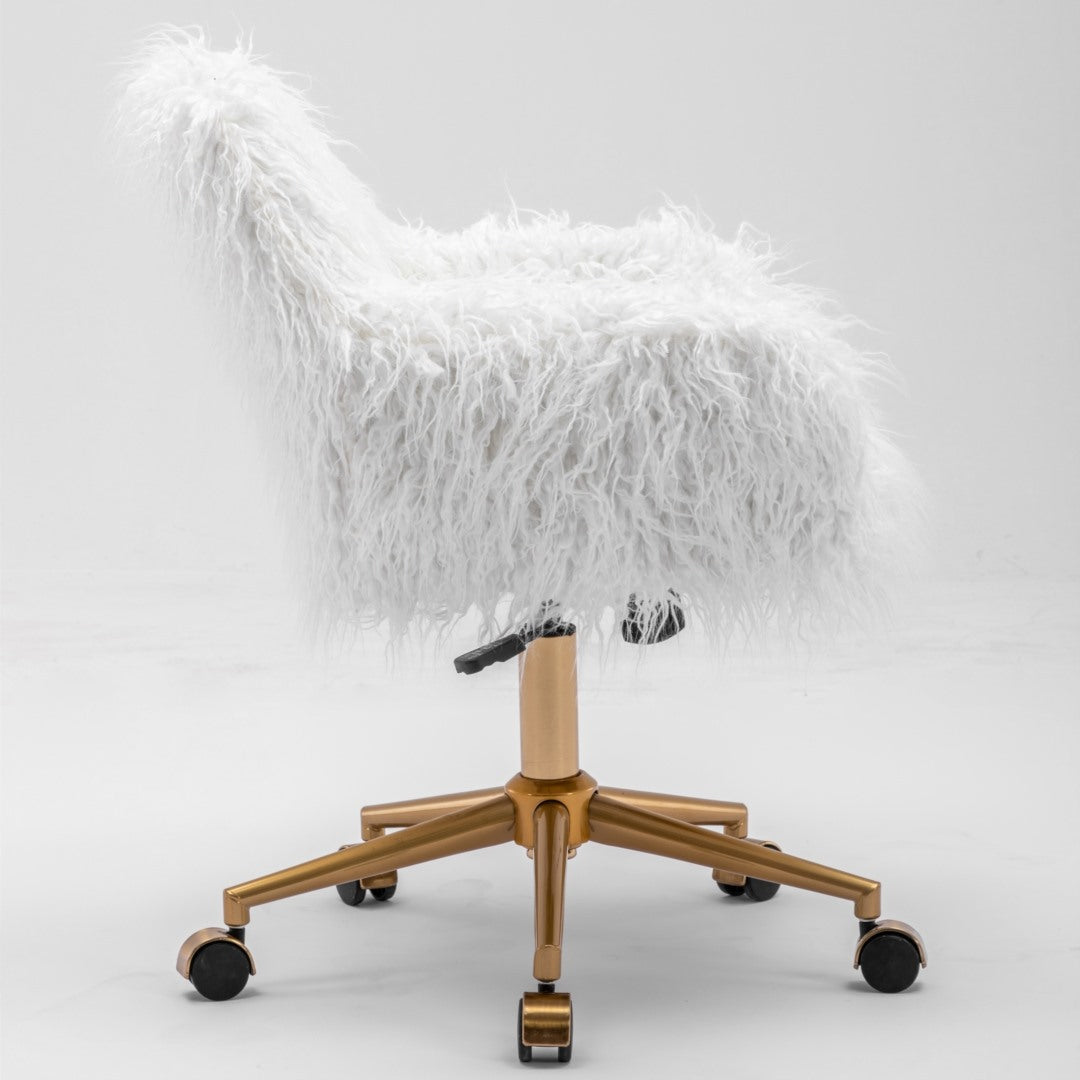 Modern Fluffy Swivel Office Chair 