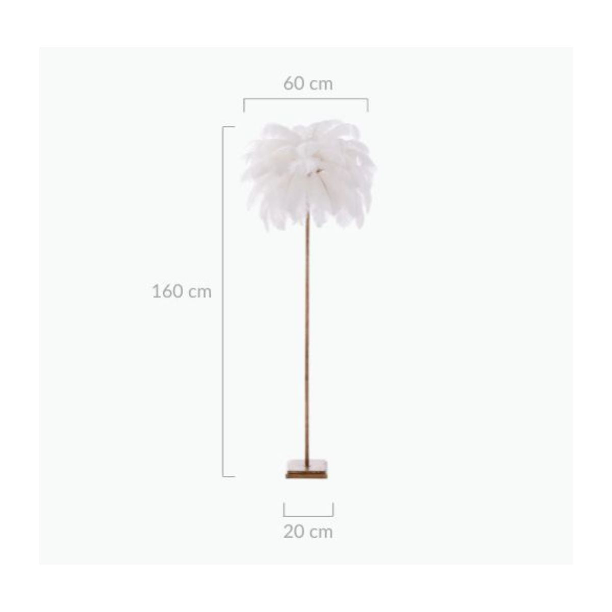 Madison Feathered Floor Lamp