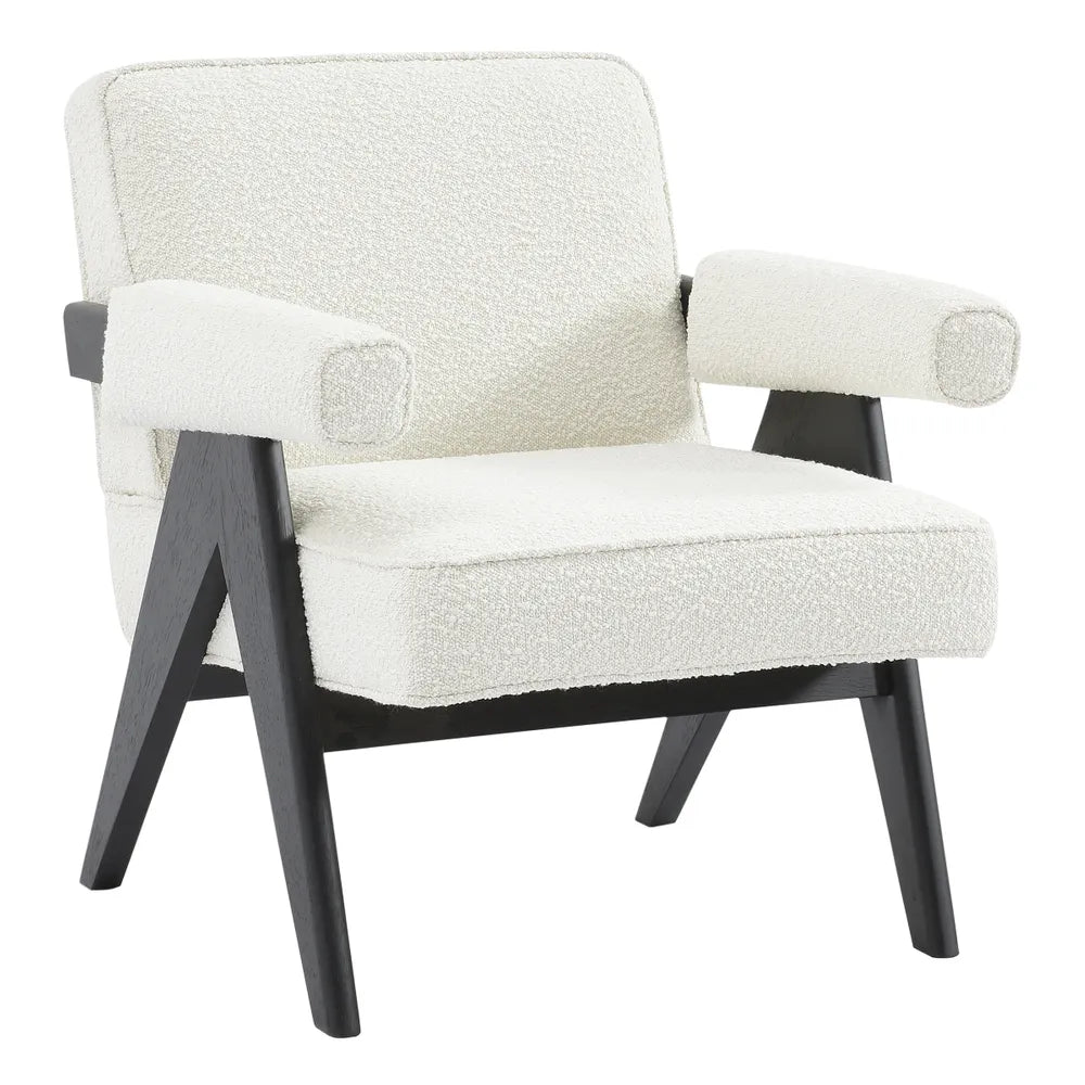 Ambrose Arm Chair - White Boucle