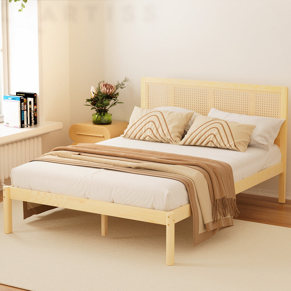 Rita Queen Rattan Bed Frame