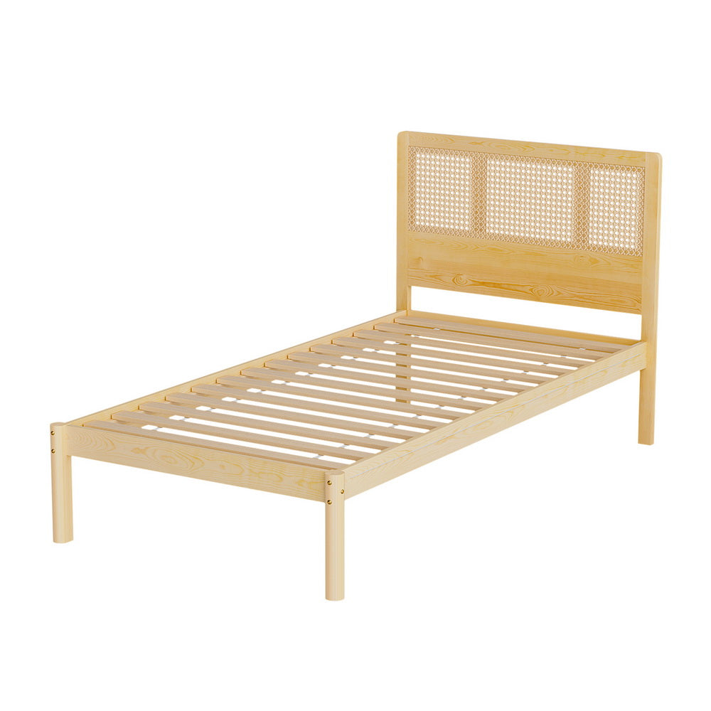 Rita Single Rattan Bed Frame