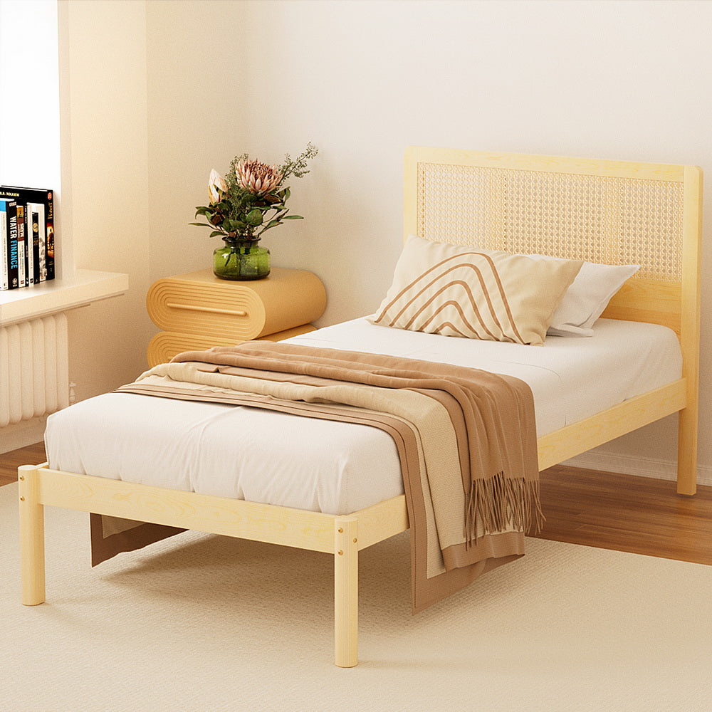 Rita Single Rattan Bed Frame