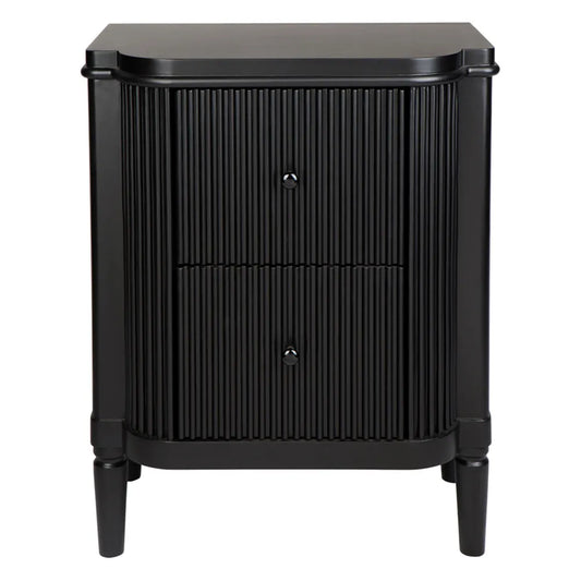 Arielle Bedside Table - Black