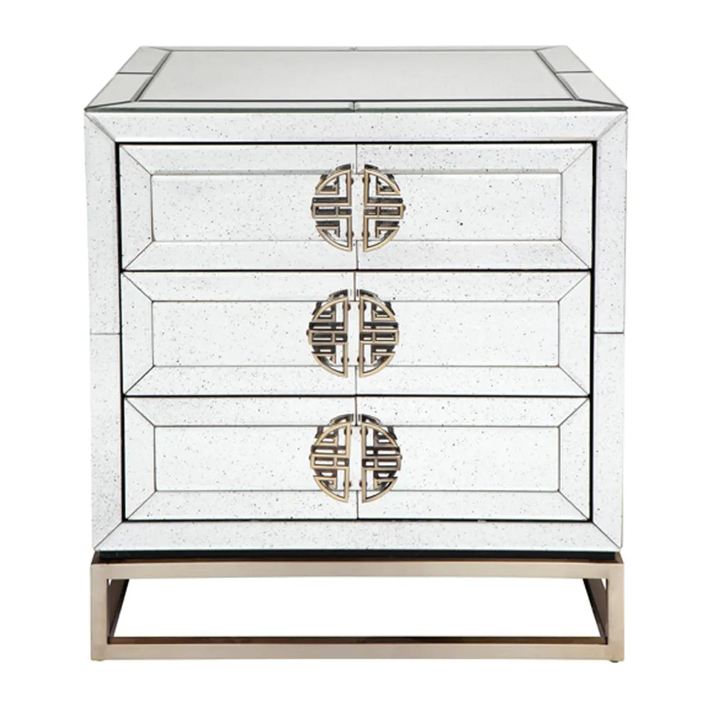 Rochester Mirrored Bedside Table