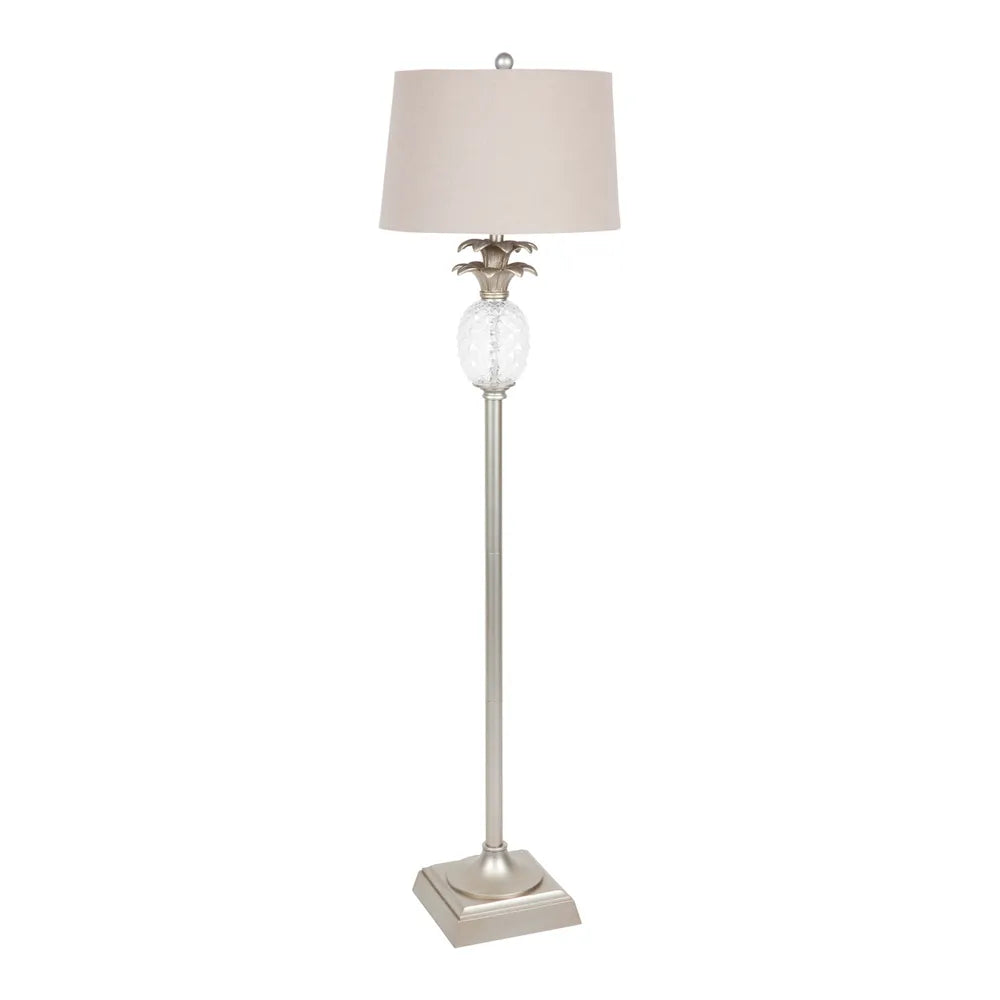 Langley Floor Lamp - Antique Silver