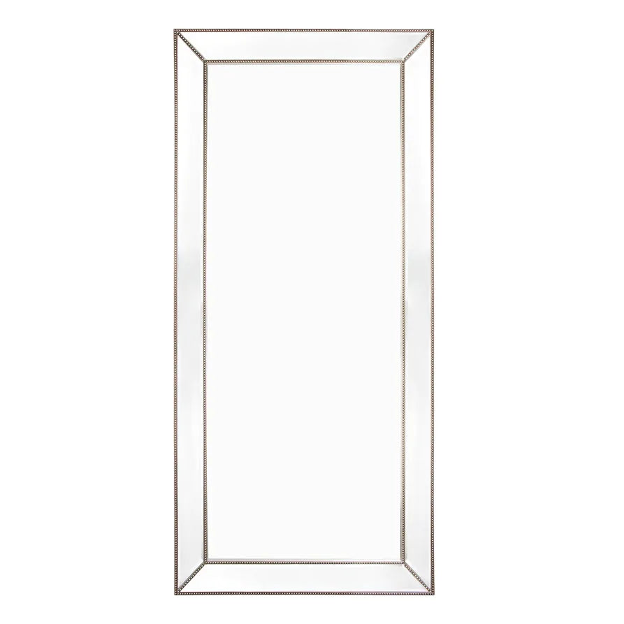 Zeta Floor Mirror - Antique Silver