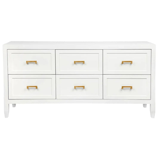 Soloman 6 Drawer Chest - White