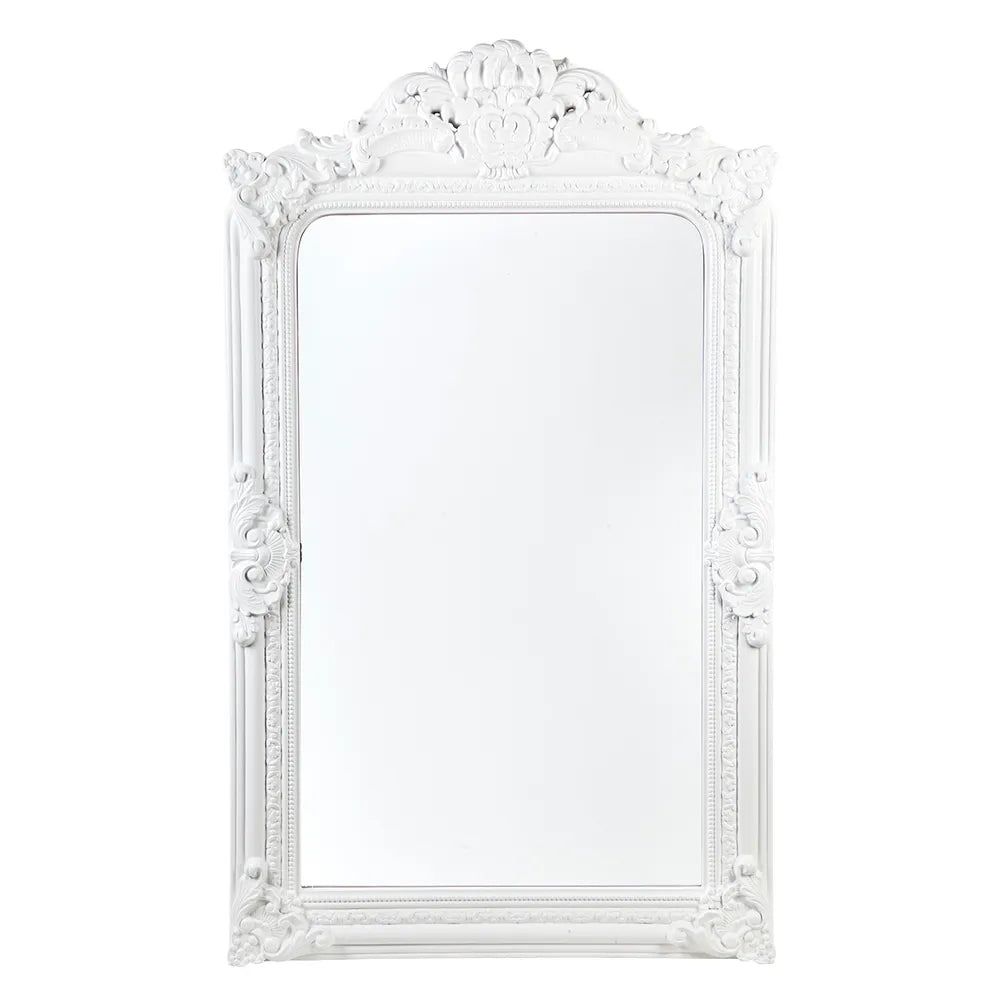 Elizabeth Floor Mirror - White