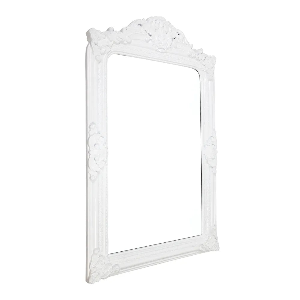 Elizabeth Floor Mirror - White