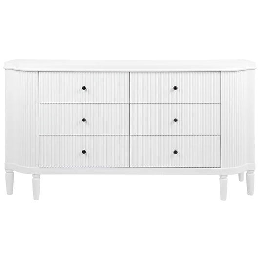 Arielle 6 Drawer Chest - White