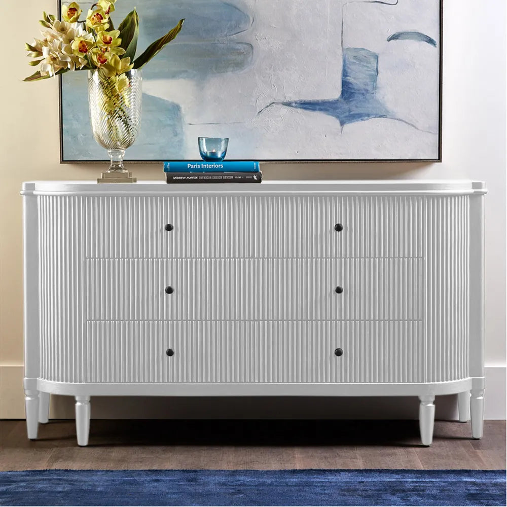 Arielle 6 Drawer Chest - White