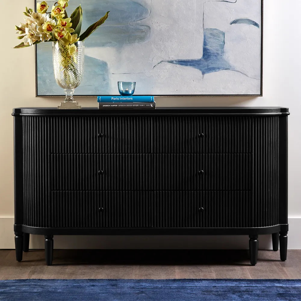 Arielle 6 Drawer Chest - Black