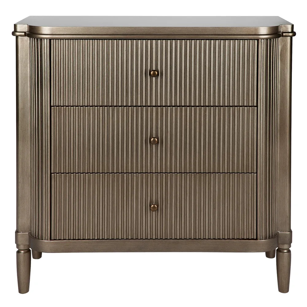 Arielle 3 Drawer Chest - Gold