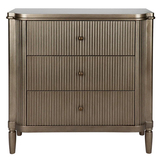 Arielle 3 Drawer Chest - Gold