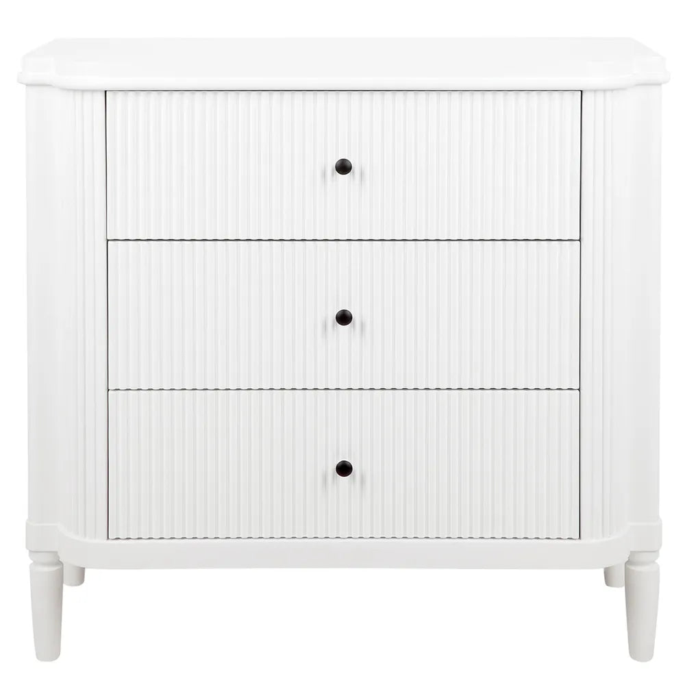 Arielle 3 Drawer Chest - White