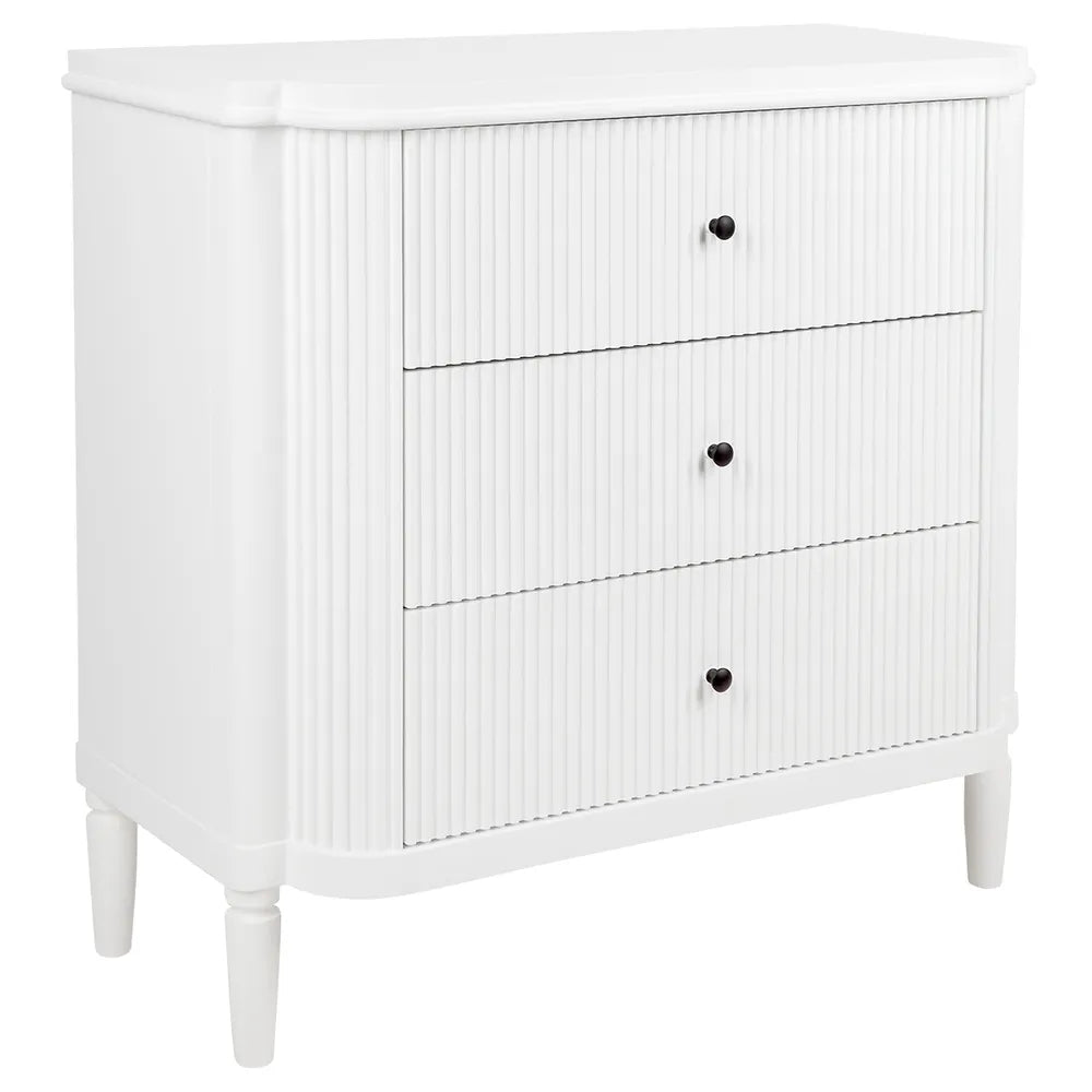 Arielle 3 Drawer Chest - White