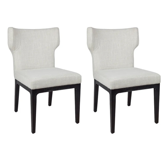 Ashton Black Dining Chair Set of 2 - Natural