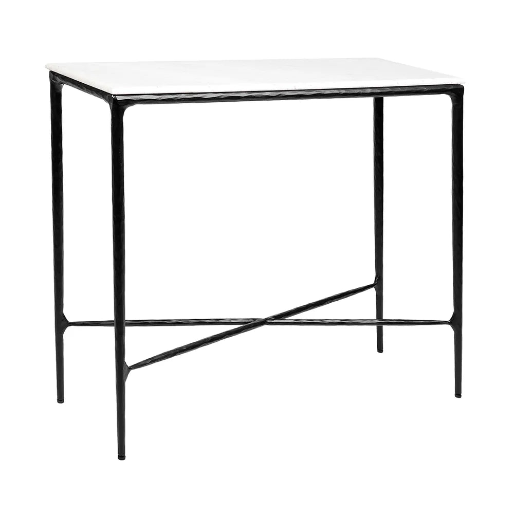 Heston Marble Console Table - Small Black