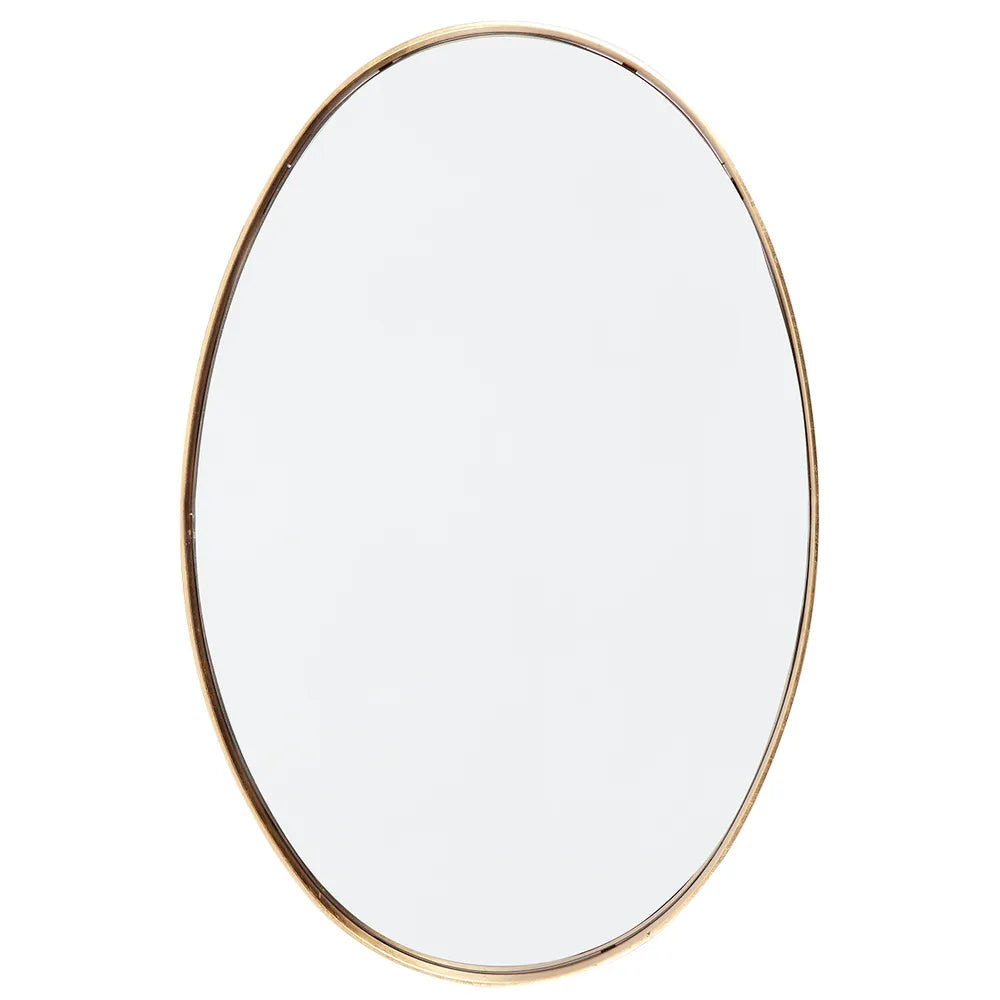 Oval Wall Mirror - Gold Leaf