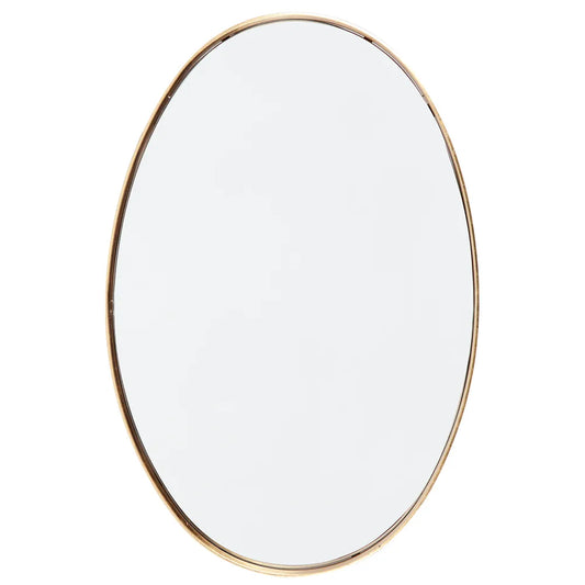 Oval Wall Mirror - Gold Leaf