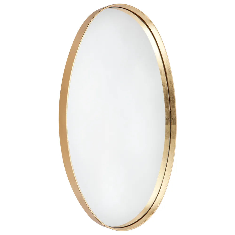 Oval Wall Mirror - Gold Leaf