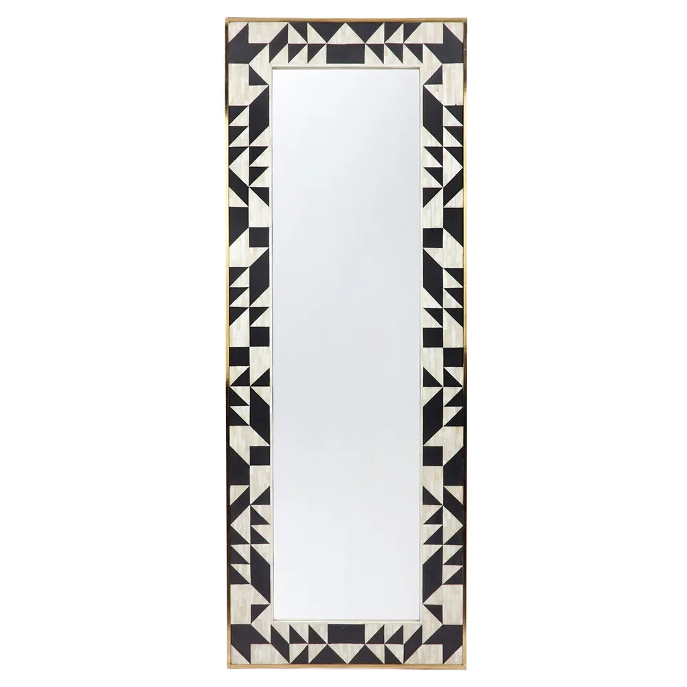 Huxley Bone Inlay Floor Mirror