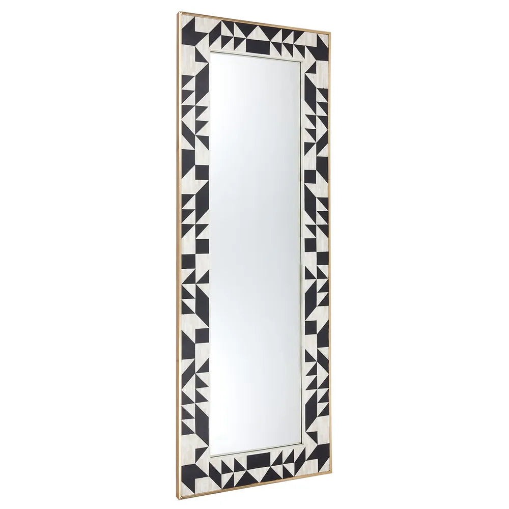 Huxley Bone Inlay Floor Mirror